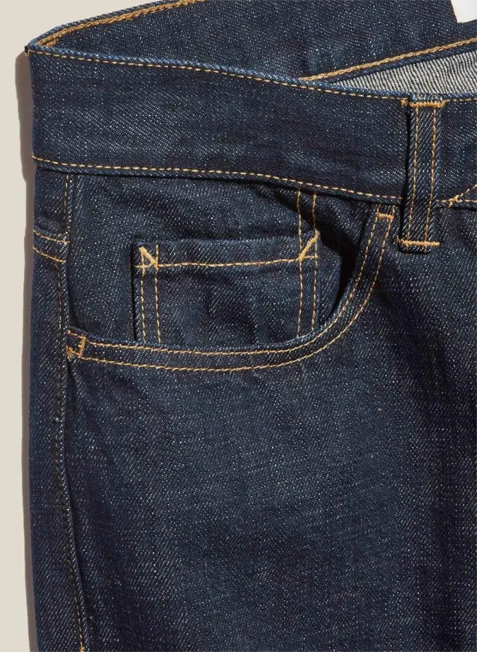 Womens Earth YMC Earth Tearaway Selvedge Denim Jean Indigo
