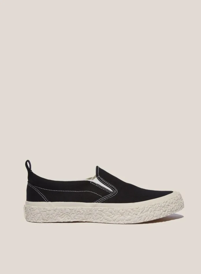 Womens Footwear YMC Vulcanised Slip On Sneakers Black