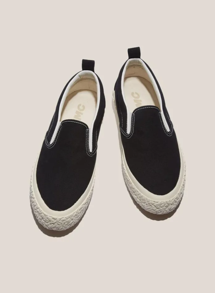 Womens Footwear YMC Vulcanised Slip On Sneakers Black