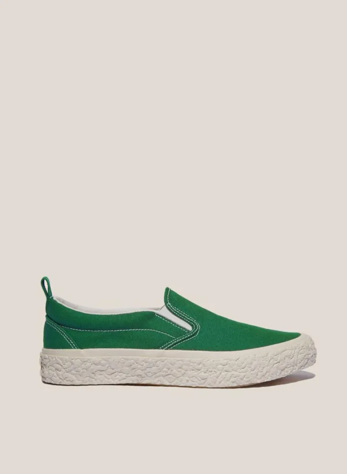 Womens Footwear YMC Vulcanised Slip On Sneakers Green