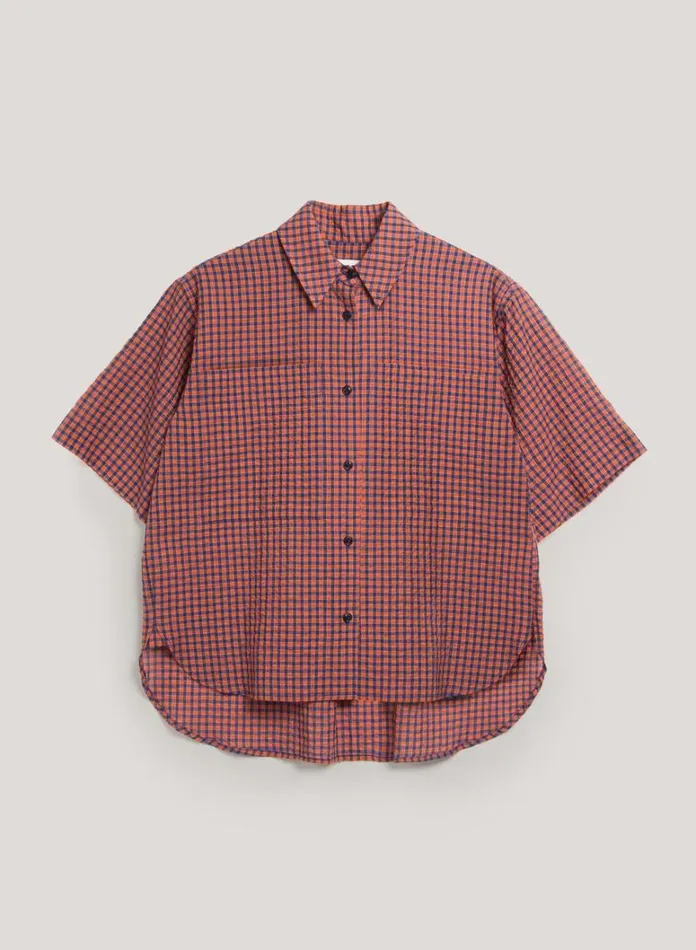 Womens Shirts YMC Eva Shirt Red Multi