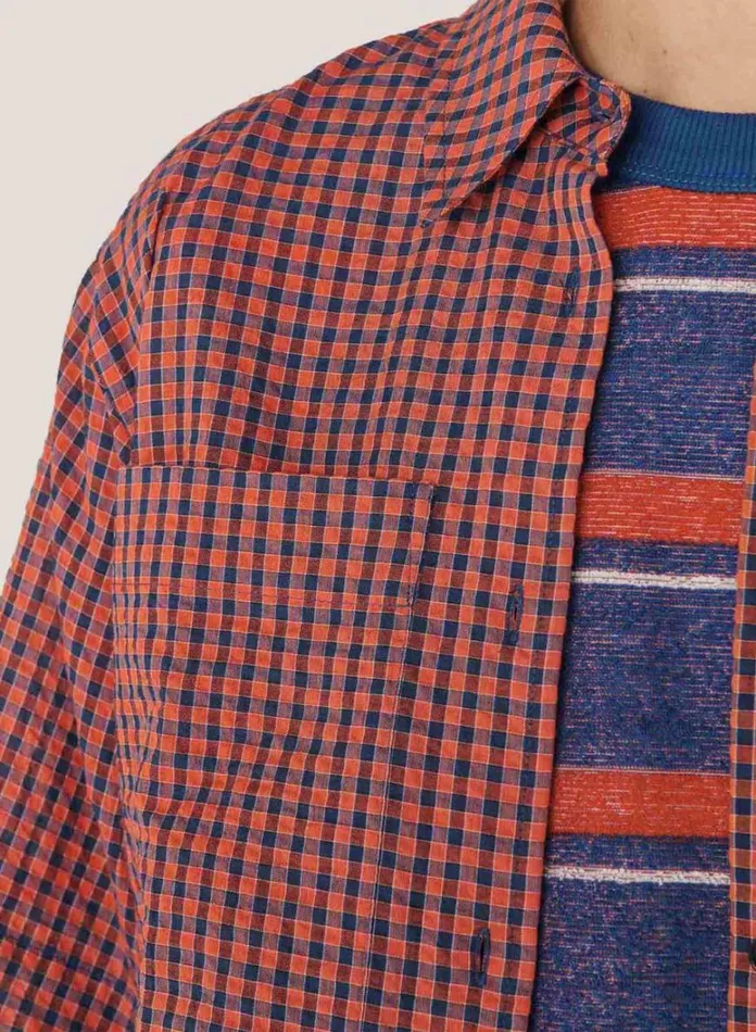 Womens Shirts YMC Eva Shirt Red Multi