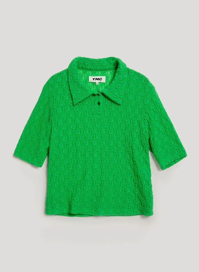 Womens Shirts YMC Five Summer Top Green