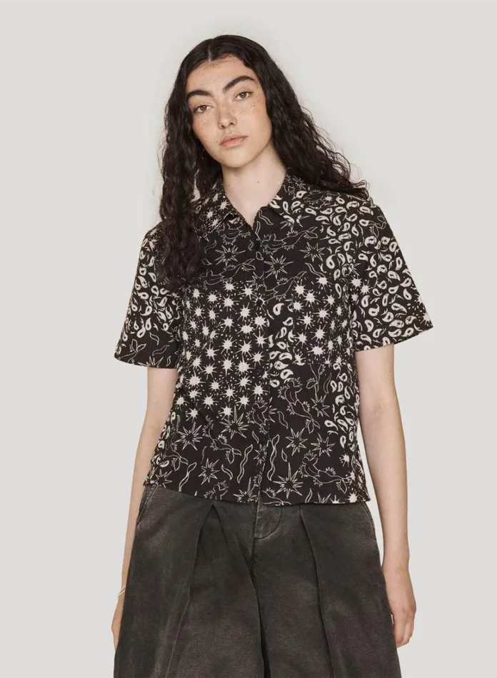Womens Shirts YMC Vegas Shirt Black Multi