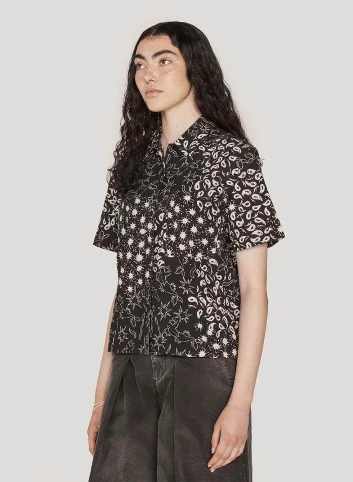 Womens Shirts YMC Vegas Shirt Black Multi