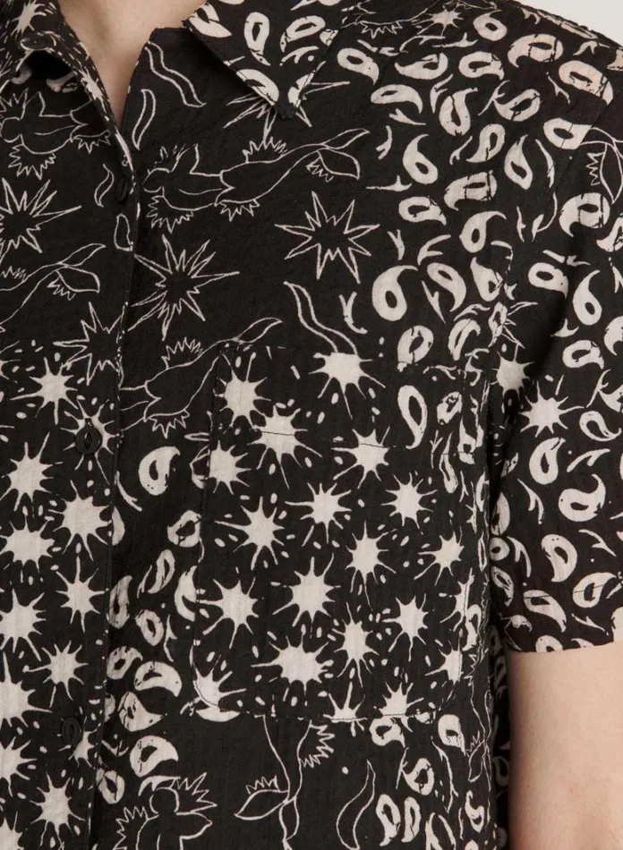 Womens Shirts YMC Vegas Shirt Black Multi