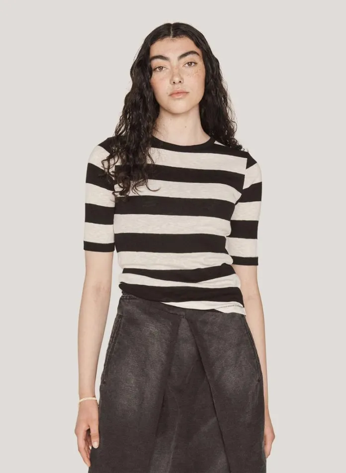 Womens TShirts YMC Charlotte Top Black Multi