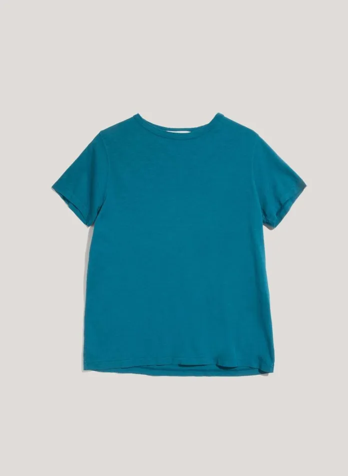 Womens TShirts YMC Day Organic Cotton TShirt Blue