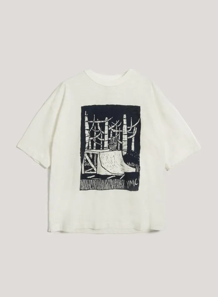 Womens TShirts YMC Its Out There T Shirt White