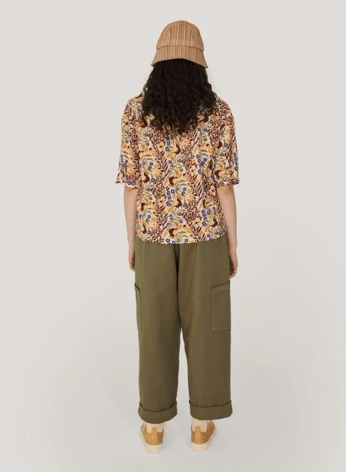 Womens Trousers YMC Grease Trouser Olive