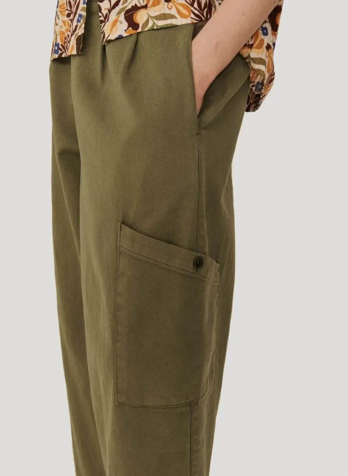 Womens Trousers YMC Grease Trouser Olive