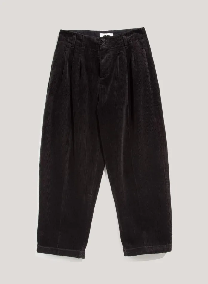 Womens Trousers YMC Keaton Corduroy Trousers Black
