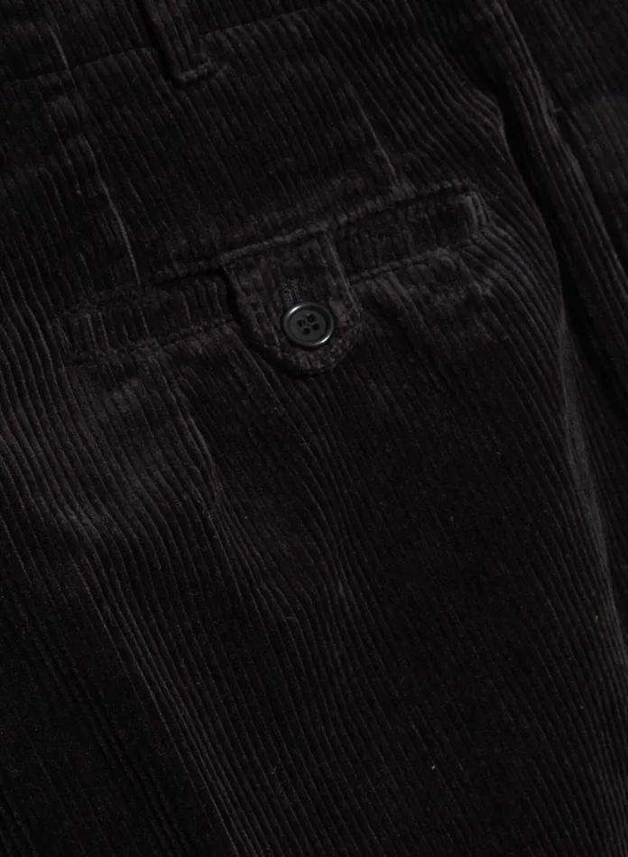 Womens Trousers YMC Keaton Corduroy Trousers Black