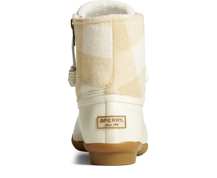 Women Saltwater Buffalo Check Duck Boot Ivory Sperry Rain and Duck Boots Women Saltwater Buffalo Check Duck Boot Ivory Sperry Rain and Duck Boots