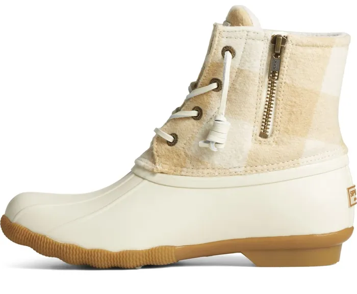 Women Saltwater Buffalo Check Duck Boot Ivory Sperry Rain and Duck Boots Women Saltwater Buffalo Check Duck Boot Ivory Sperry Rain and Duck Boots