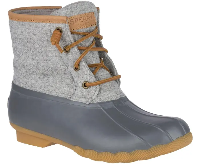 Women Saltwater Wool Embossed Duck Boot W Thinsulate Grey Sperry Boots Women Saltwater Wool Embossed Duck Boot W Thinsulate Grey Sperry Boots