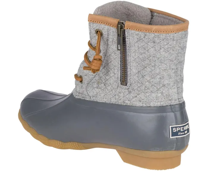 Women Saltwater Wool Embossed Duck Boot W Thinsulate Grey Sperry Boots Women Saltwater Wool Embossed Duck Boot W Thinsulate Grey Sperry Boots