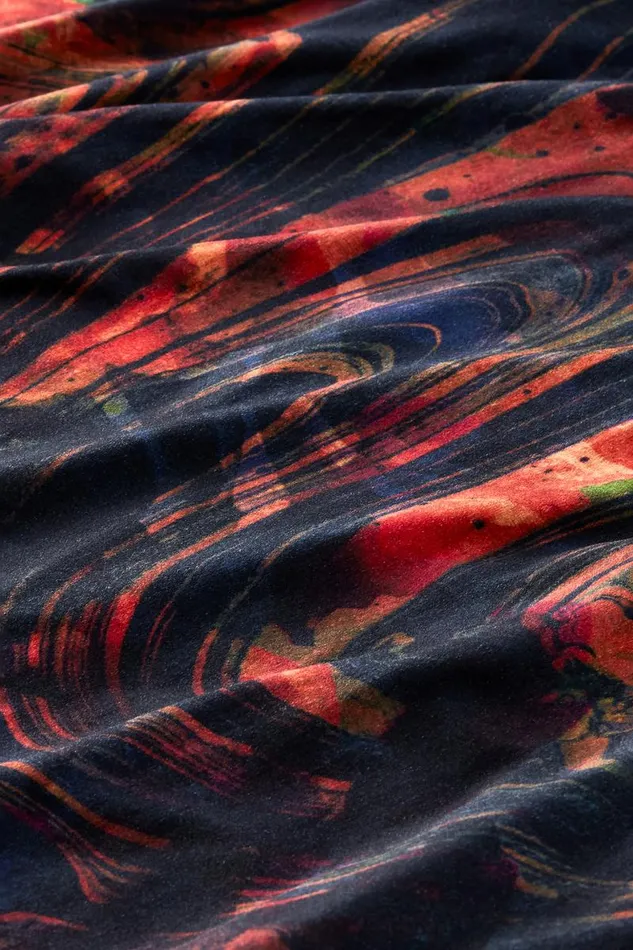Women Santiago Stretch Velvet Dress Abstract Rust Soft Surroundings Dresses Women Santiago Stretch Velvet Dress Abstract Rust Soft Surroundings Dresses