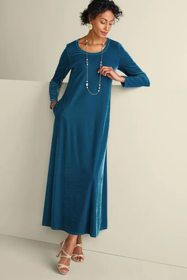 Women Santiago Stretch Velvet Dress Abstract Rust Soft Surroundings Dresses Women Santiago Stretch Velvet Dress Abstract Rust Soft Surroundings Dresses
