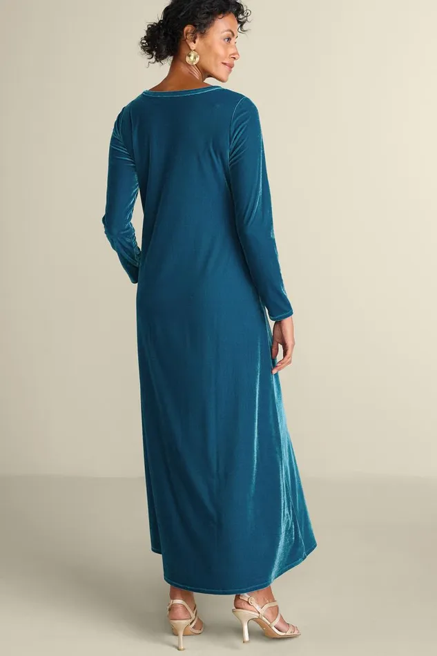 Women Santiago Stretch Velvet Dress Abstract Rust Soft Surroundings Dresses Women Santiago Stretch Velvet Dress Abstract Rust Soft Surroundings Dresses