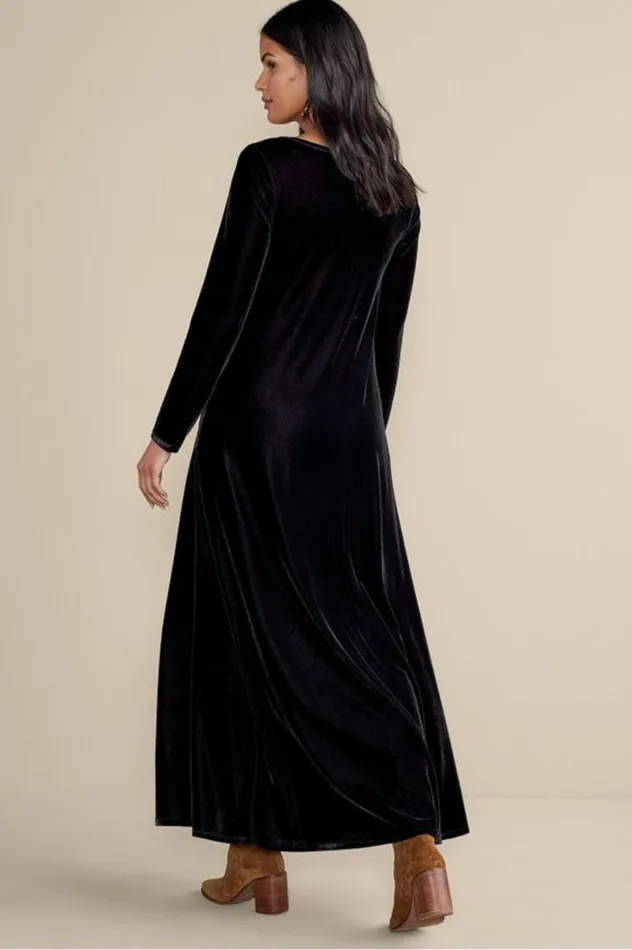 Women Santiago Stretch Velvet Dress Abstract Rust Soft Surroundings Dresses Women Santiago Stretch Velvet Dress Abstract Rust Soft Surroundings Dresses