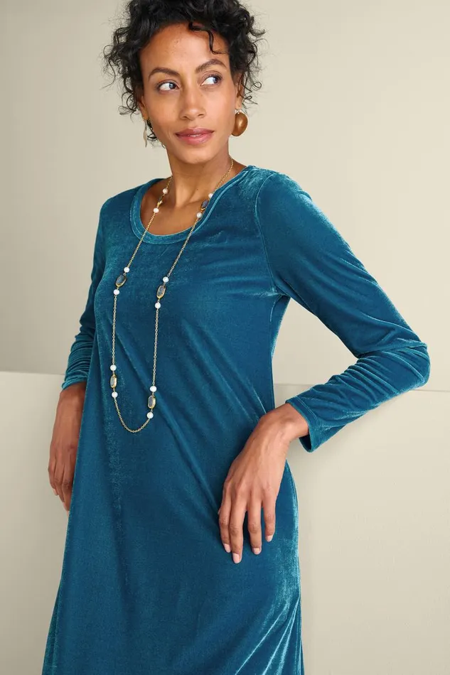 Women Santiago Stretch Velvet Dress Abstract Rust Soft Surroundings Dresses Women Santiago Stretch Velvet Dress Abstract Rust Soft Surroundings Dresses
