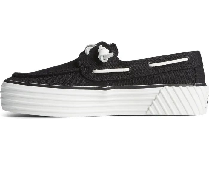Women SeaCycled Bahama 20 Platform Sneaker Black Sperry Sneakers Women SeaCycled Bahama 20 Platform Sneaker Black Sperry Sneakers
