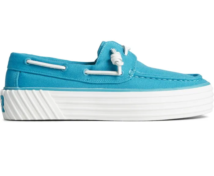 Women SeaCycled Bahama 20 Platform Sneaker Blue Sperry Sneakers