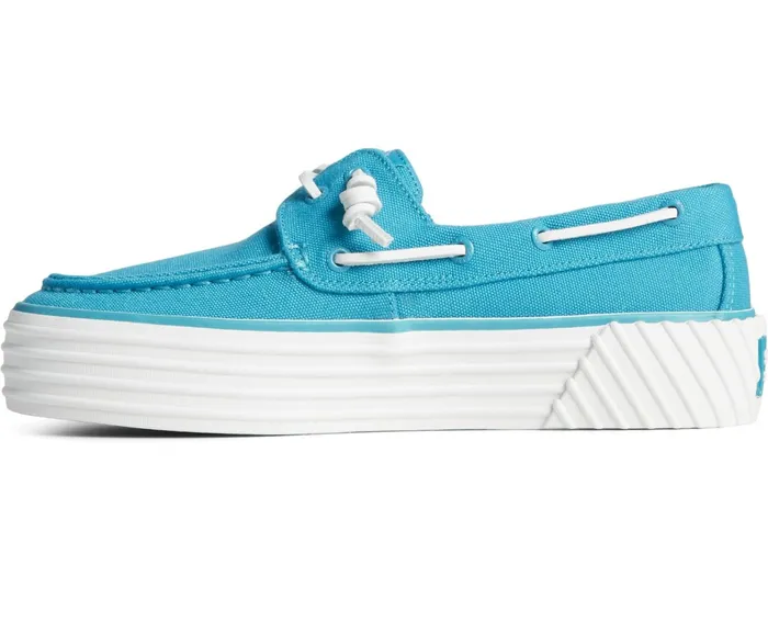 Women SeaCycled Bahama 20 Platform Sneaker Blue Sperry Sneakers Women SeaCycled Bahama 20 Platform Sneaker Blue Sperry Sneakers