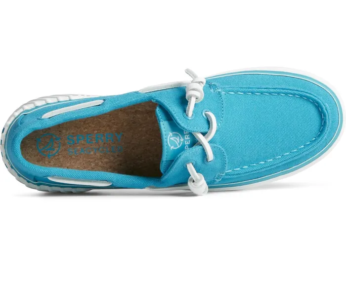 Women SeaCycled Bahama 20 Platform Sneaker Blue Sperry Sneakers Women SeaCycled Bahama 20 Platform Sneaker Blue Sperry Sneakers