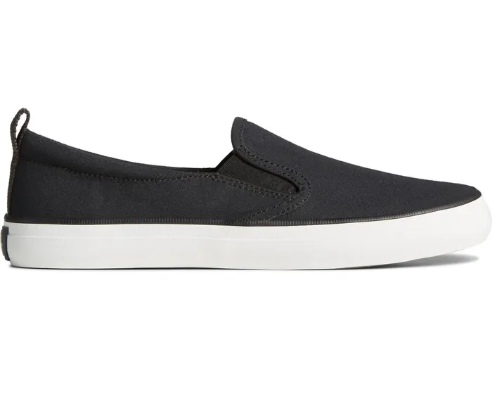 Women SeaCycled Crest Twin Gore Canvas Sneaker Black Sperry Sneakers