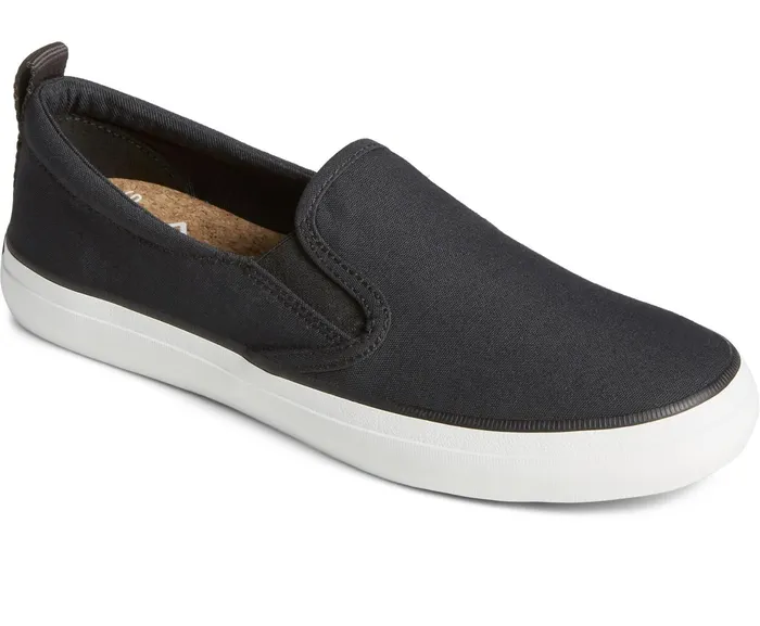 Women SeaCycled Crest Twin Gore Canvas Sneaker Black Sperry Sneakers Women SeaCycled Crest Twin Gore Canvas Sneaker Black Sperry Sneakers