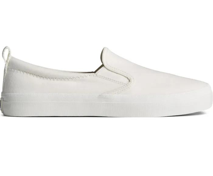 Women SeaCycled Crest Twin Gore Canvas Sneaker White Sperry Sneakers