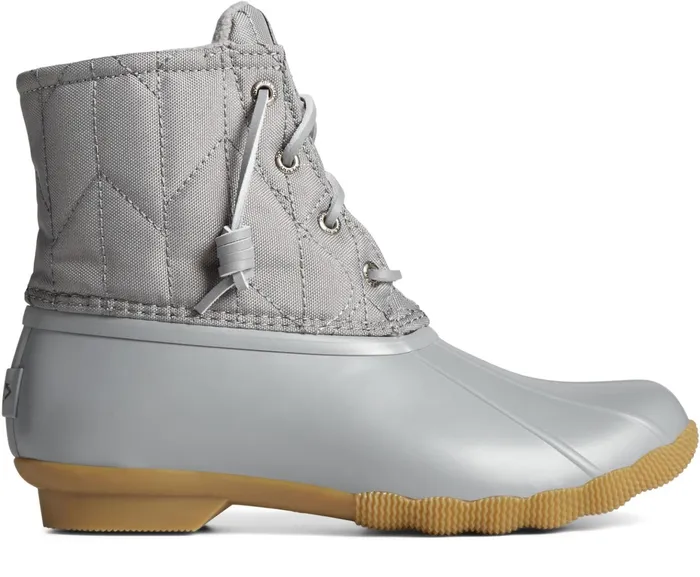 Women SeaCycled Saltwater Nylon Duck Boot Grey Sperry Boots