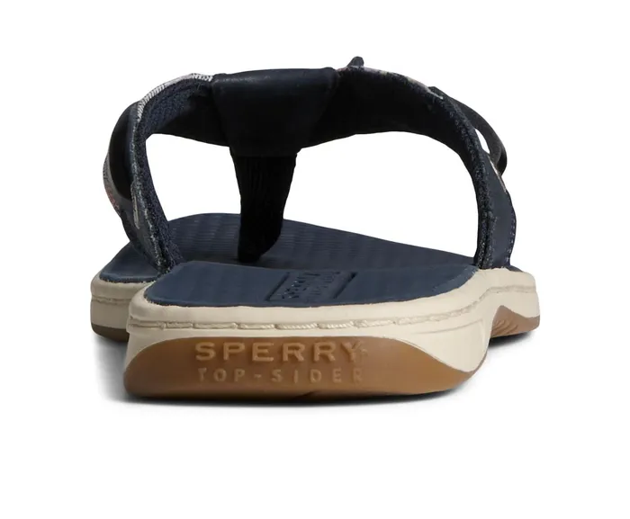 Women Seafish Chambray Striped Sandals Navy Sperry Sandals Women Seafish Chambray Striped Sandals Navy Sperry Sandals