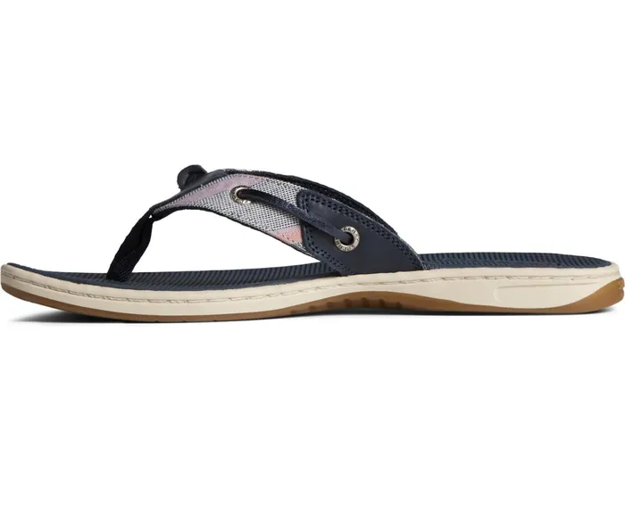 Women Seafish Chambray Striped Sandals Navy Sperry Sandals Women Seafish Chambray Striped Sandals Navy Sperry Sandals