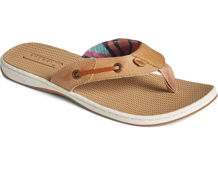 Women Seafish Leather Flip Flop Tan Sperry Sandals Women Seafish Leather Flip Flop Tan Sperry Sandals