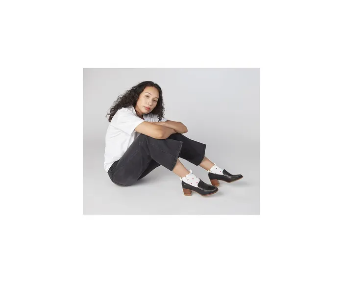 Women Seaport Penny Heel Leather Loafer Black Sperry Flats and Loafers Women Seaport Penny Heel Leather Loafer Black Sperry Flats and Loafers