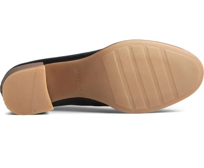 Women Seaport Penny Heel Leather Loafer Black Sperry Flats and Loafers Women Seaport Penny Heel Leather Loafer Black Sperry Flats and Loafers