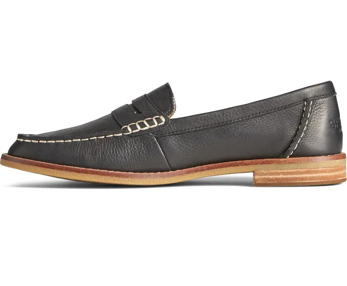 Women Seaport Penny Leather Loafer Black Sperry Flats and Loafers Women Seaport Penny Leather Loafer Black Sperry Flats and Loafers