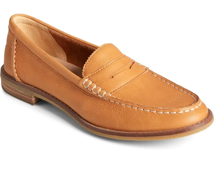 Women Seaport Penny Leather Loafer Tan Sperry Flats and Loafers Women Seaport Penny Leather Loafer Tan Sperry Flats and Loafers