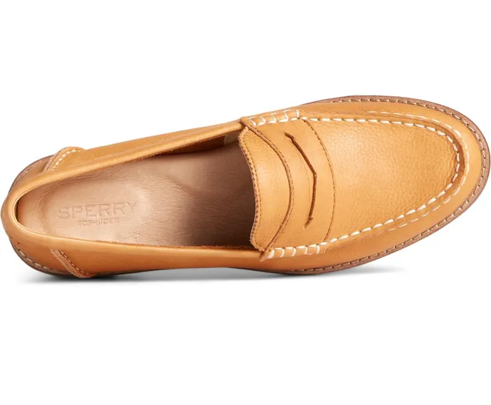 Women Seaport Penny Leather Loafer Tan Sperry Flats and Loafers Women Seaport Penny Leather Loafer Tan Sperry Flats and Loafers