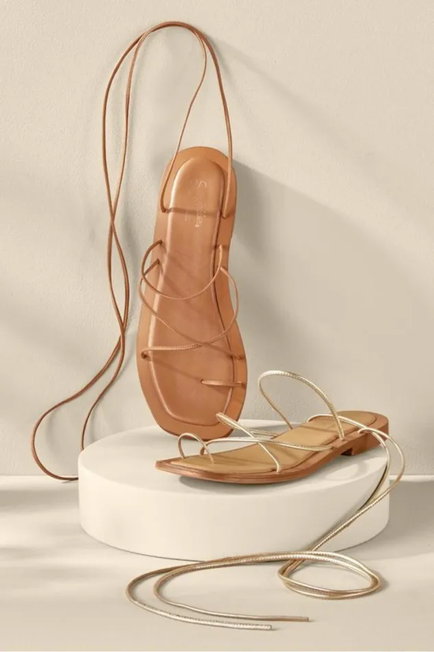 Women Seychelles Lilac Sandal Gold Soft Surroundings Shoes