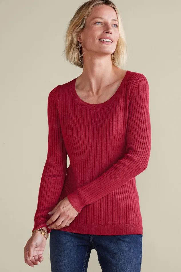 Women Soft Essential Ribbed Pullover Sweater Evergreen Soft Surroundings Tops Women Soft Essential Ribbed Pullover Sweater Evergreen Soft Surroundings Tops