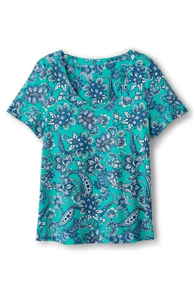 Women Soft Essential Supima Short Sleeve Tee Azalea Pink Soft Surroundings Tops Women Soft Essential Supima Short Sleeve Tee Azalea Pink Soft Surroundings Tops