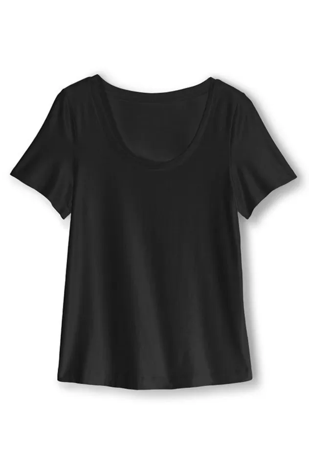 Women Soft Essential Supima Short Sleeve Tee Azalea Pink Soft Surroundings Tops Women Soft Essential Supima Short Sleeve Tee Azalea Pink Soft Surroundings Tops