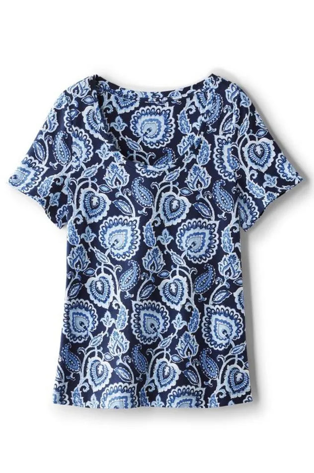 Women Soft Essential Supima Short Sleeve Tee Azalea Pink Soft Surroundings Tops Women Soft Essential Supima Short Sleeve Tee Azalea Pink Soft Surroundings Tops