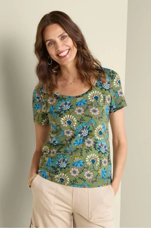 Women Soft Essential Supima Short Sleeve Tee Azalea Pink Soft Surroundings Tops Women Soft Essential Supima Short Sleeve Tee Azalea Pink Soft Surroundings Tops