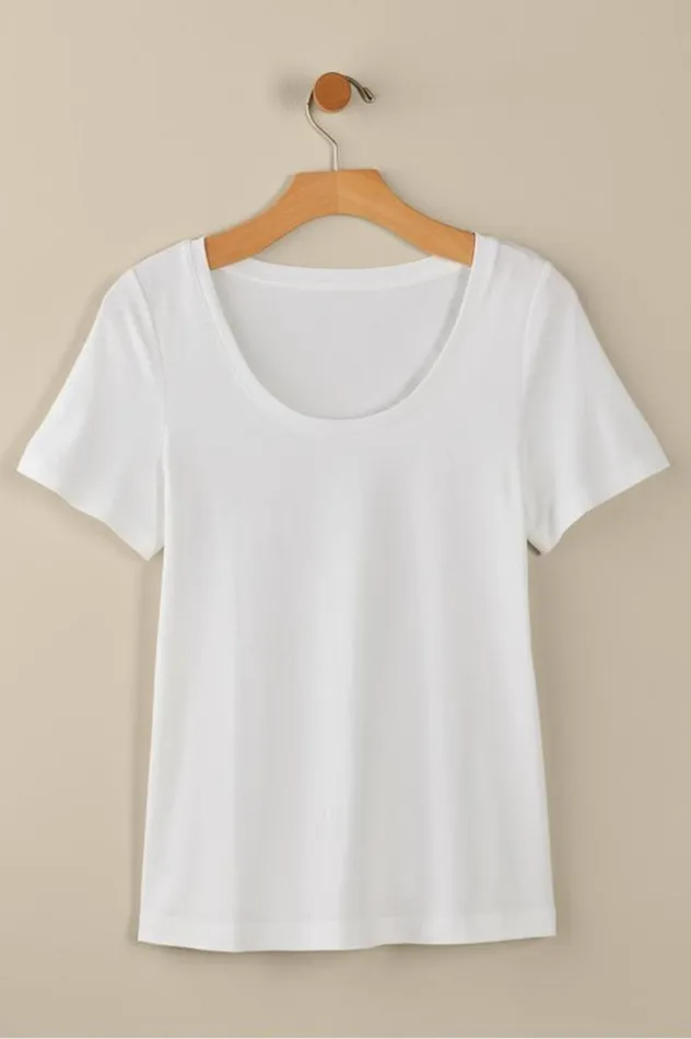 Women Soft Essential Supima Short Sleeve Tee Azalea Pink Soft Surroundings Tops Women Soft Essential Supima Short Sleeve Tee Azalea Pink Soft Surroundings Tops