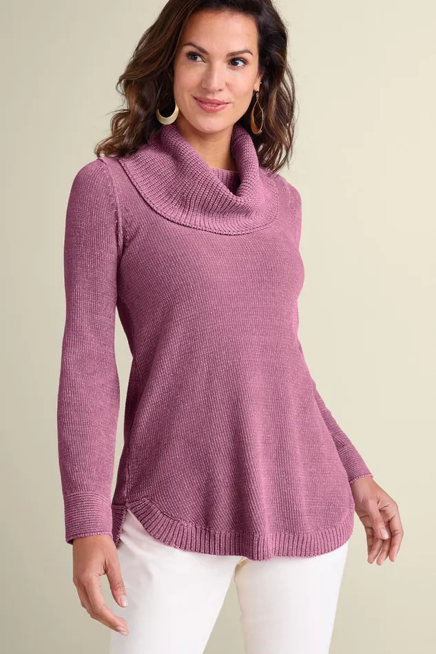 Women Soft Winds Chenille Tunic Sweater Mauve Mist Soft Surroundings Tops Women Soft Winds Chenille Tunic Sweater Mauve Mist Soft Surroundings Tops